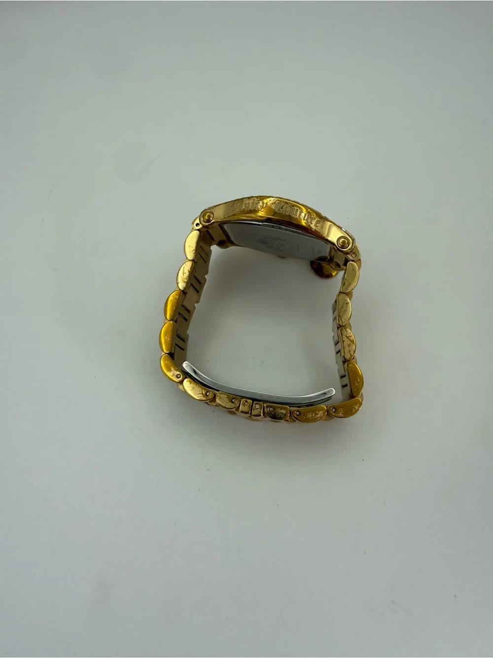 Juicy Couture Gold-Tone Crystal Accent Women's Bracelet Watch with Charm